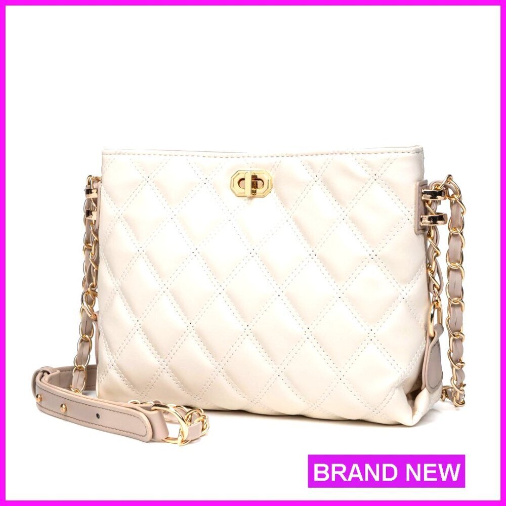 Lightweight Leather Crossbody Bag Adjustable Strap Zipper Top Compact Purse